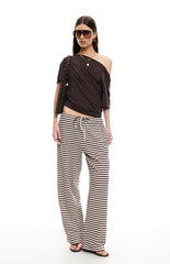 Lioness Bloom Dark Chocolate Stripe Pants