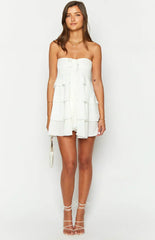 Miller White Strapless Mini Dress