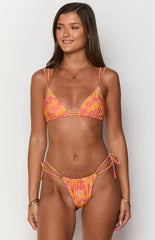 9.0 Swim Sumba Orange Floral Bikini Top