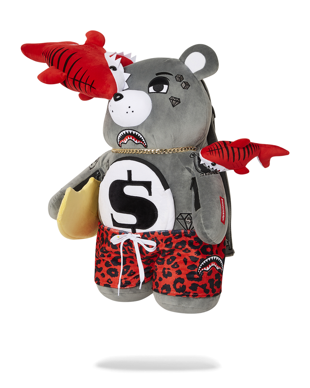 SHARK FRIENDS MONEYBEAR TEDDYBEAR BACKPACK
