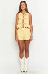 Baxter Yellow Gingham Shorts