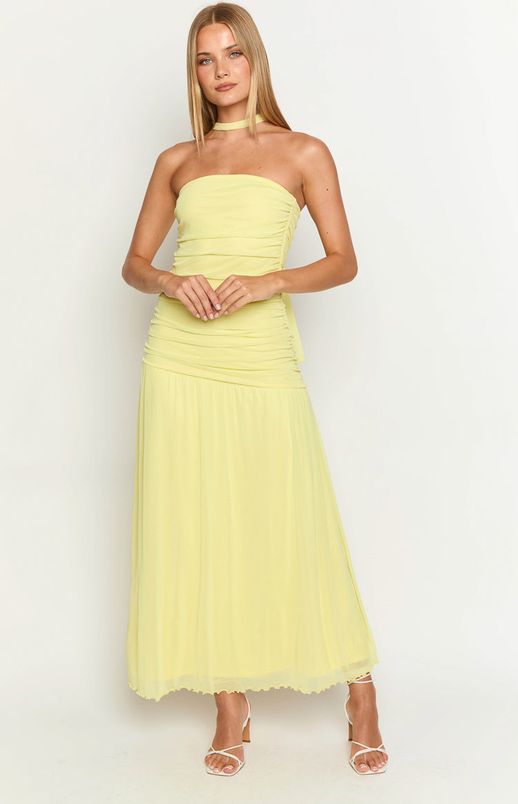 Brayan Yellow Maxi Dress