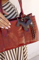 Dachshund Braided Bag Charm