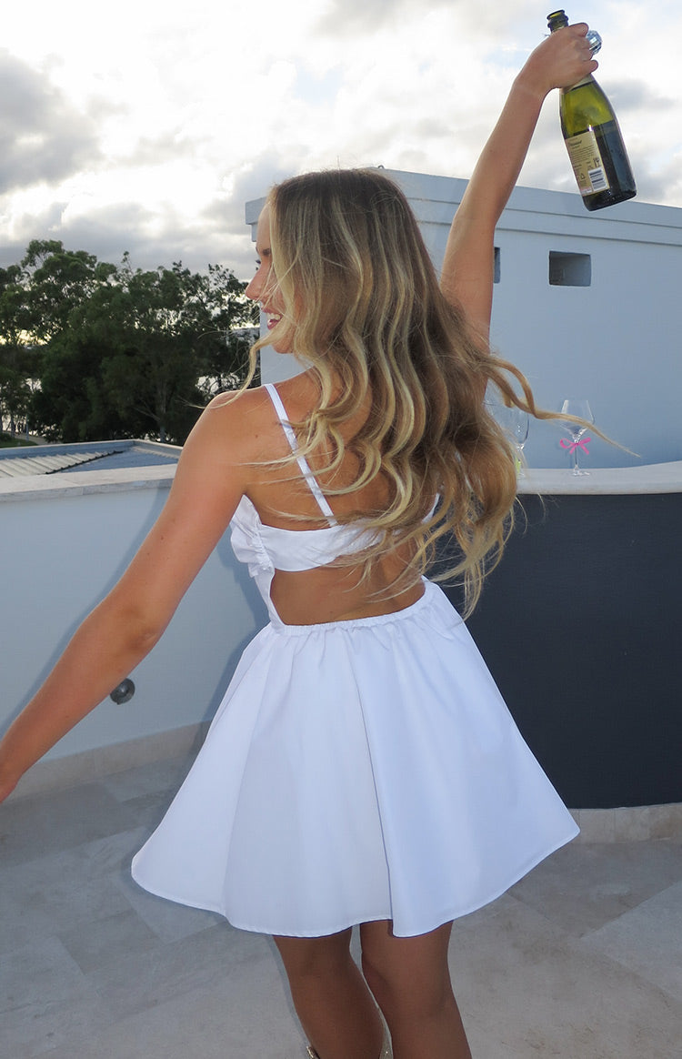 Declynn White Strapless Mini Dress