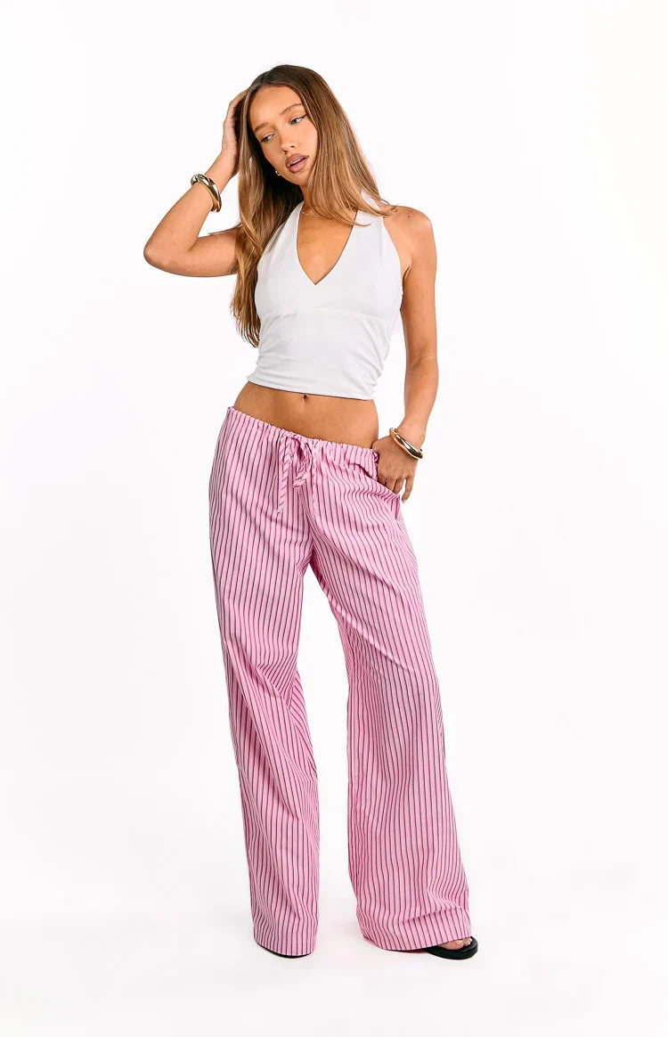 Vienna Pink Stripe Pants